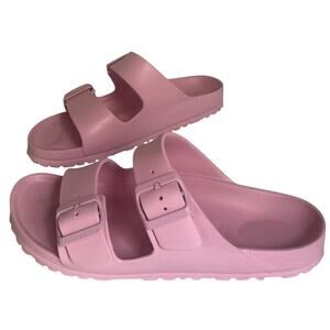 Birkenstock EVA Pink Two Strap Sandals Waterproof Comfort Unisex 39